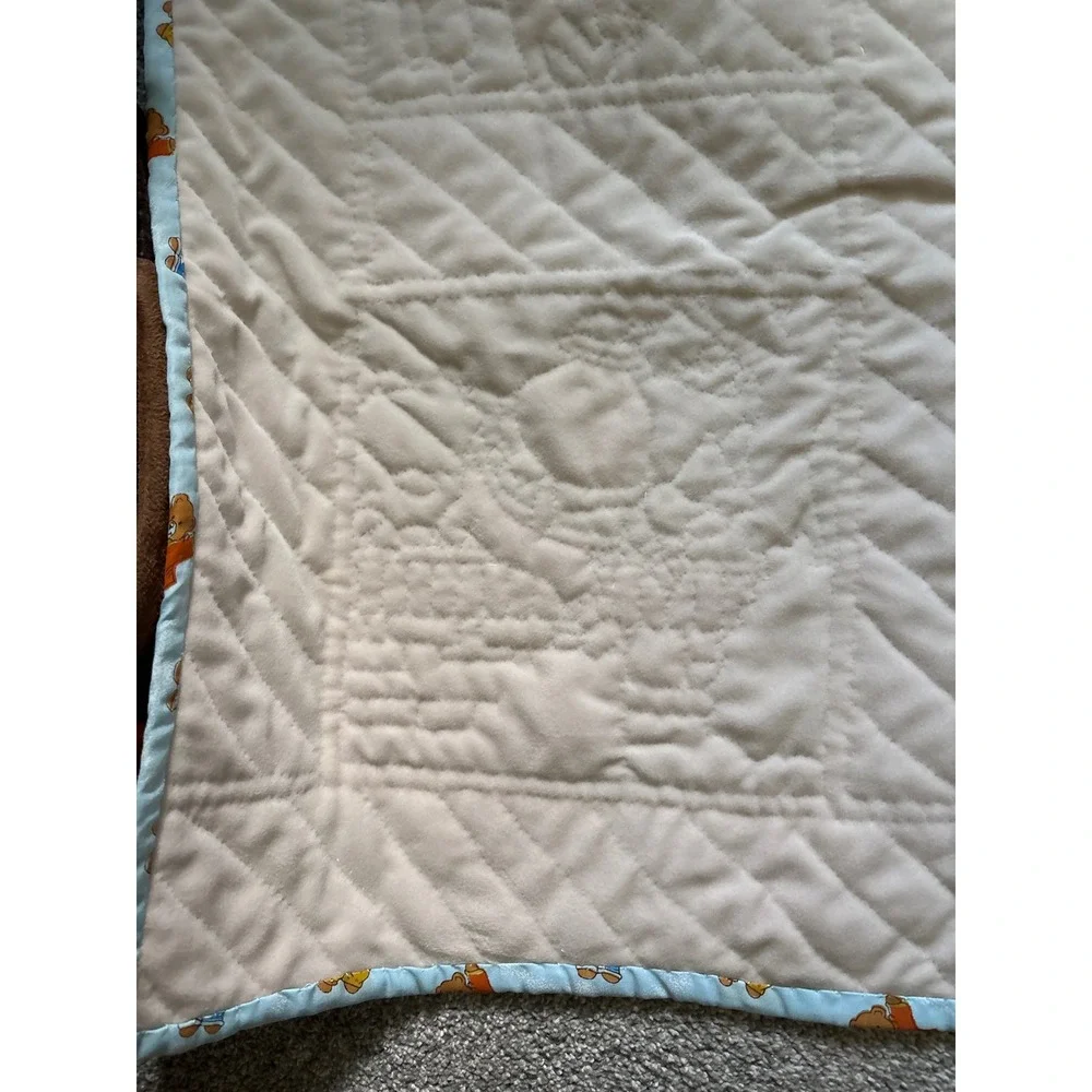 Vtg Mary Engelbreit Child's Quilt Cottage Core Handmade Machine Quilted 38.5 X48